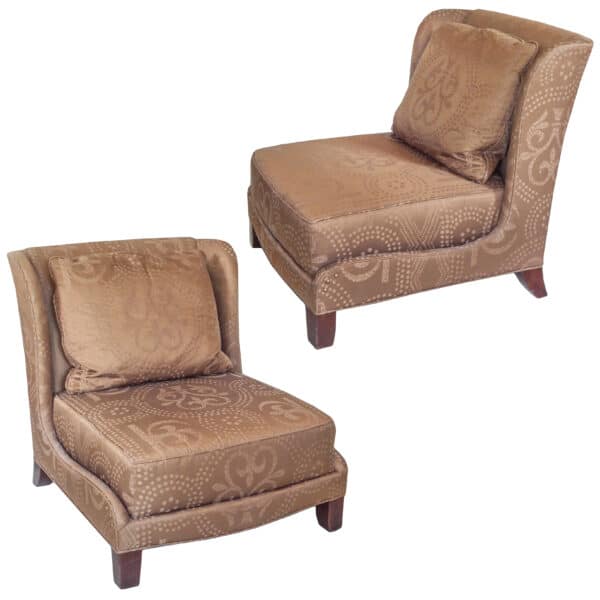 Winged Baker Slipper Chairs