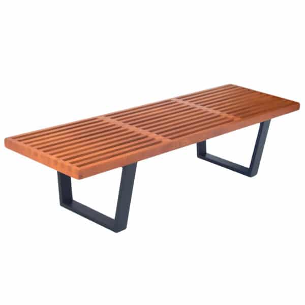 George Nelson Style Slat Bench