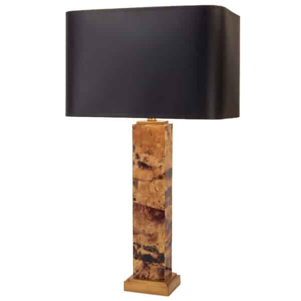 Faux Tortoise Shell Table Lamp