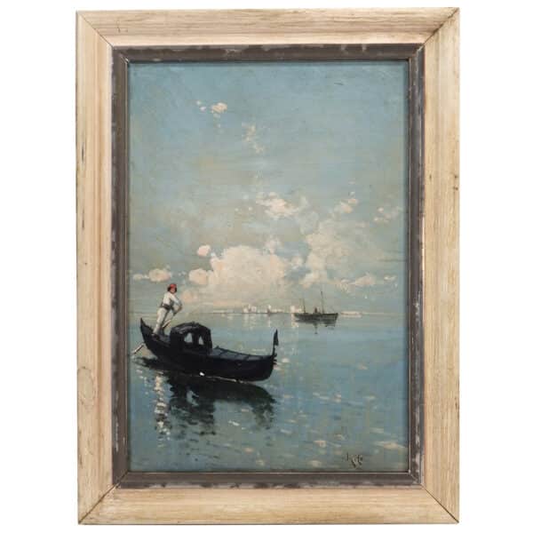 'Gondolier Near Venice' by Martin Rico Y Ortega