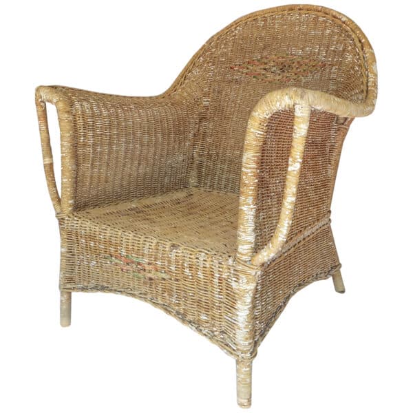 Unpainted Wicker Chair