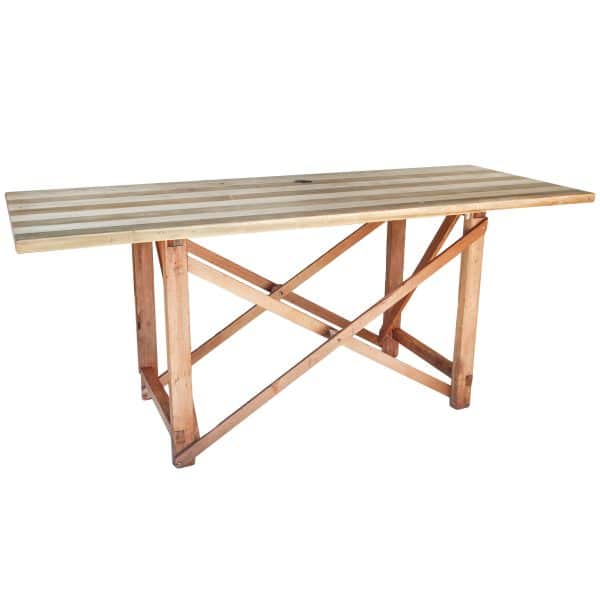 Rustic Sculptor's Table