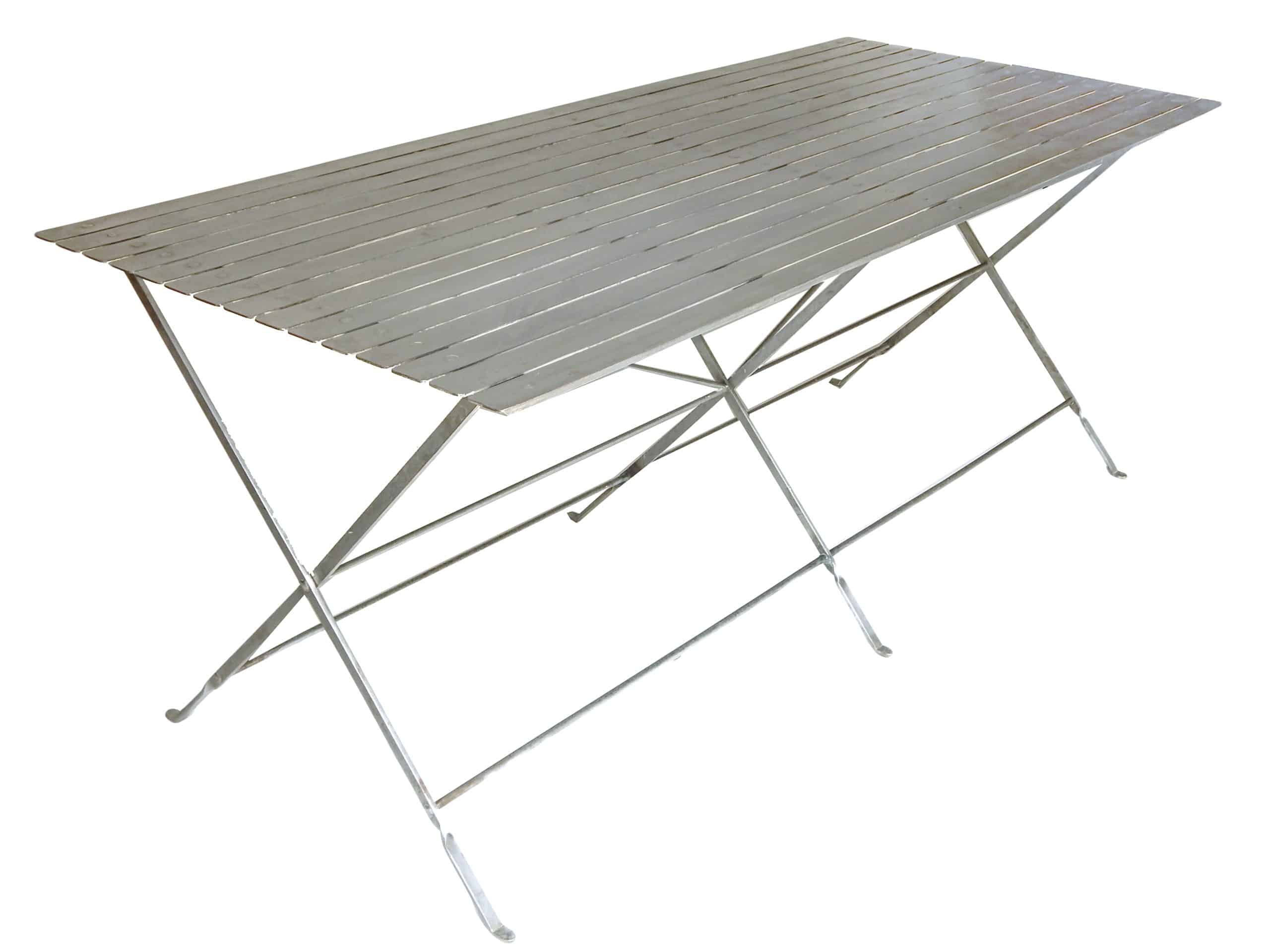 Great Slatted Steel Table - Image 3
