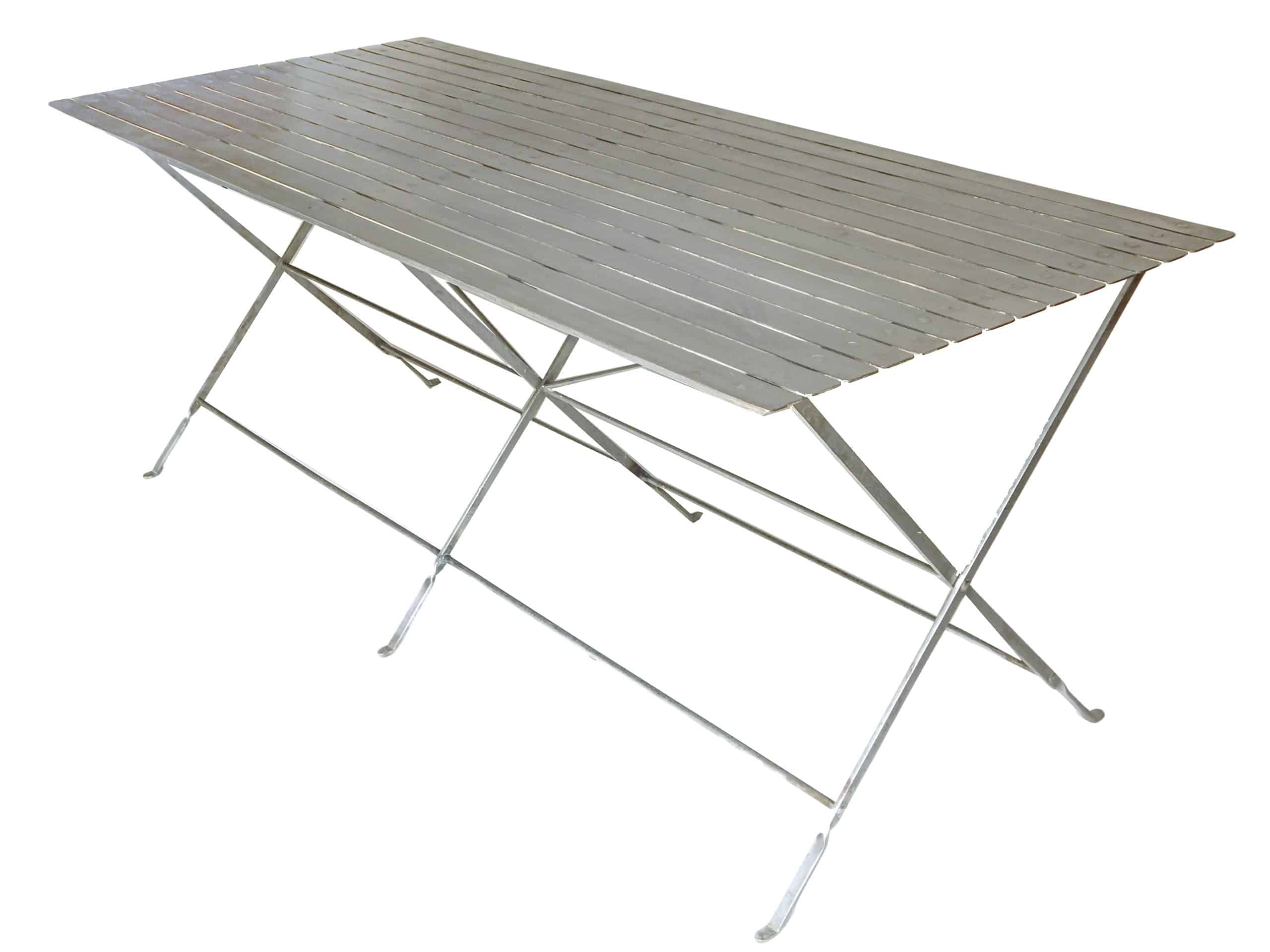 Great Slatted Steel Table - Image 4
