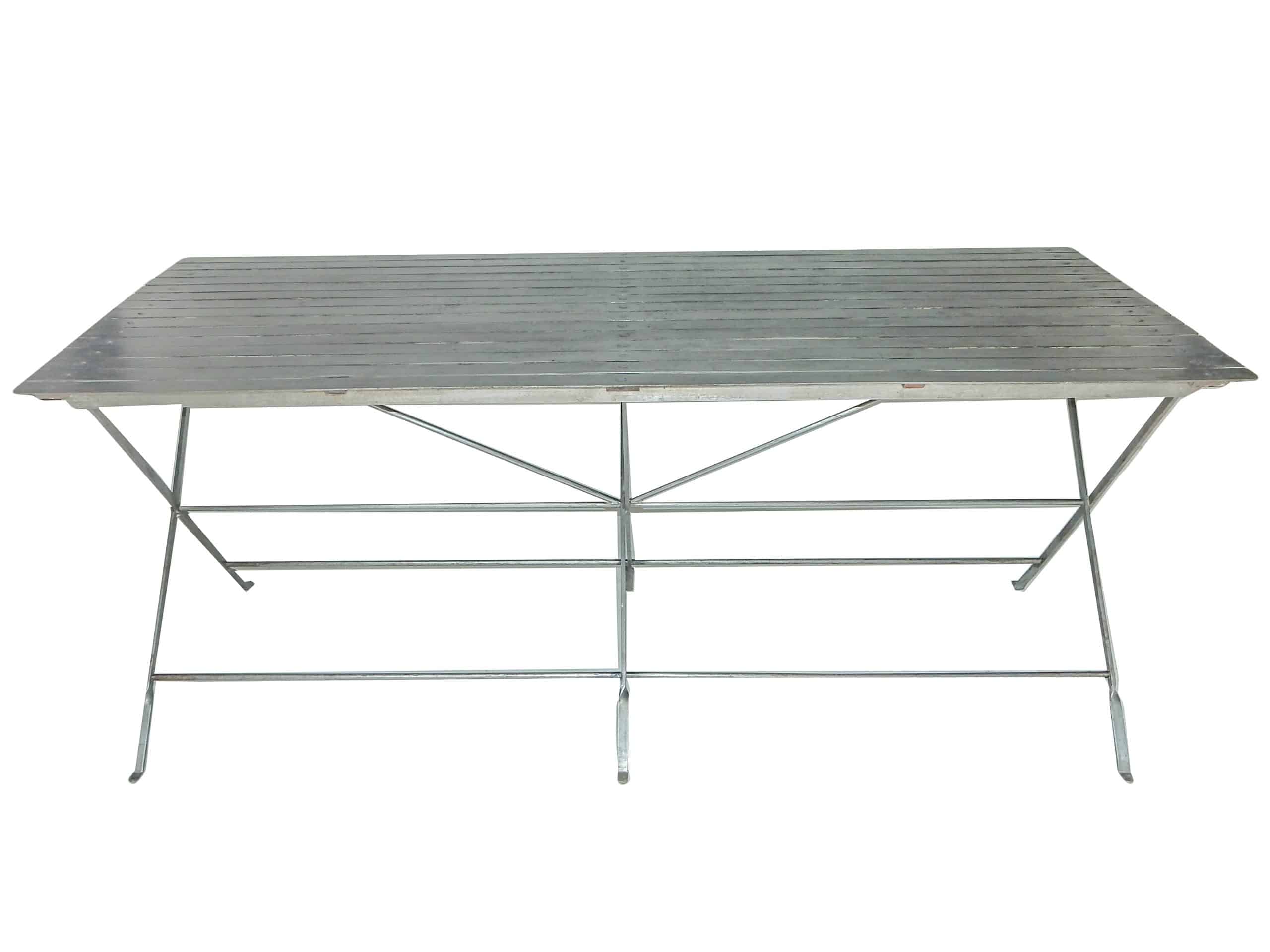 Great Slatted Steel Table - Image 5
