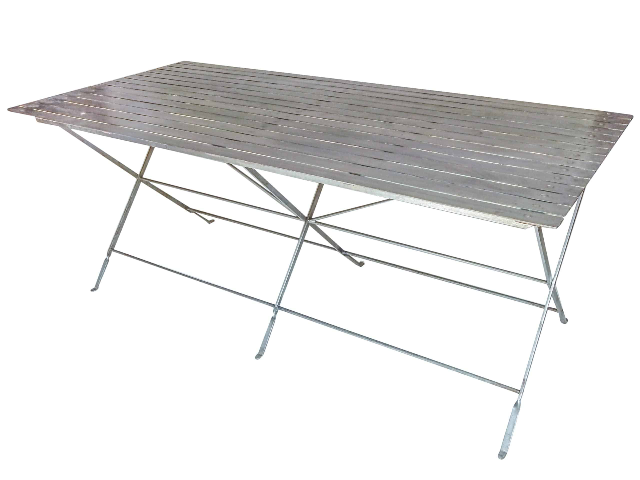 Great Slatted Steel Table - Image 6
