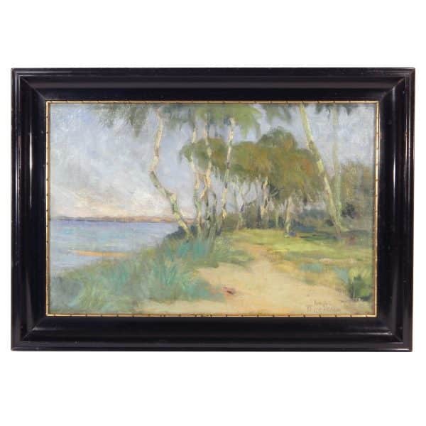 Coast with Birch Trees by Kragh Thuesen