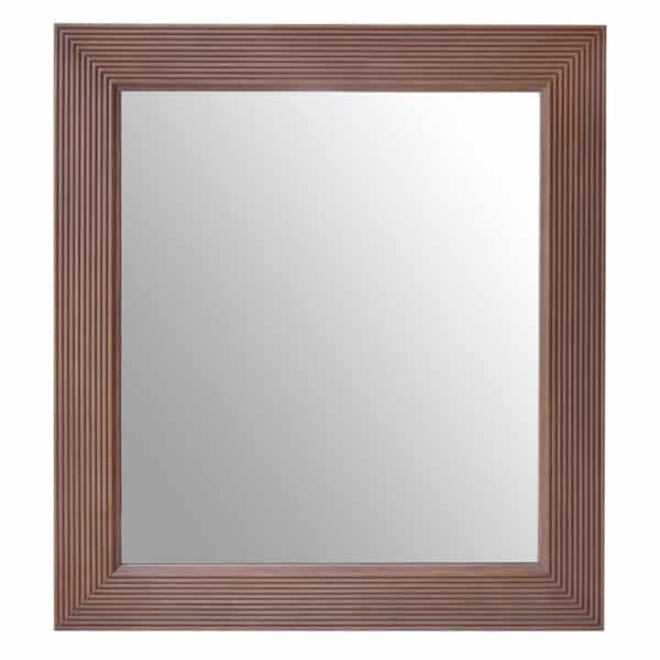 Reeded Maple Wood Mirror