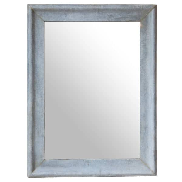 Faux Zinc Painted Mirror