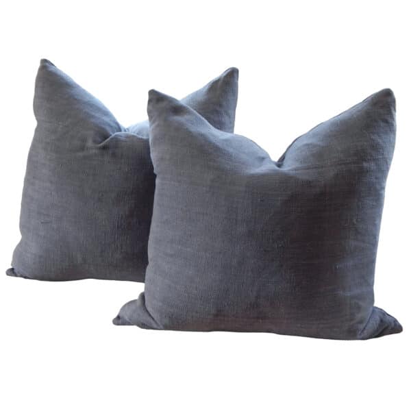 Charcoal Homespun Pillow