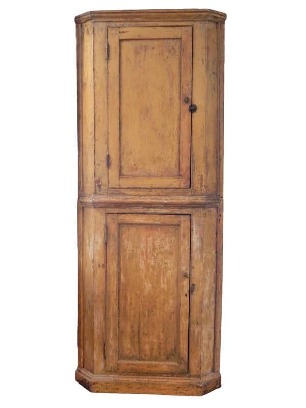 Rustic Two Door Corner Cabinet