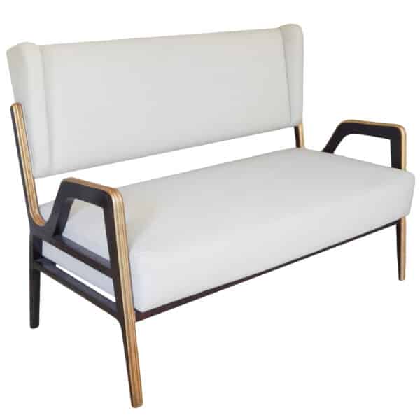 Vintage Bent Arm Settee